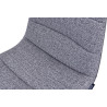 Chaise de salle à manger moderne en tissu gris (lot de 4) Bogota