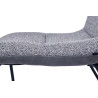 Chaise de salle à manger moderne en tissu gris (lot de 4) Bogota