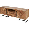 Meuble TV style ethnique en acacia massif 160 cm Aymie