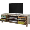 Meuble TV industriel en bois recyclé Bacara