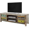 Meuble TV industriel en bois recyclé Bacara