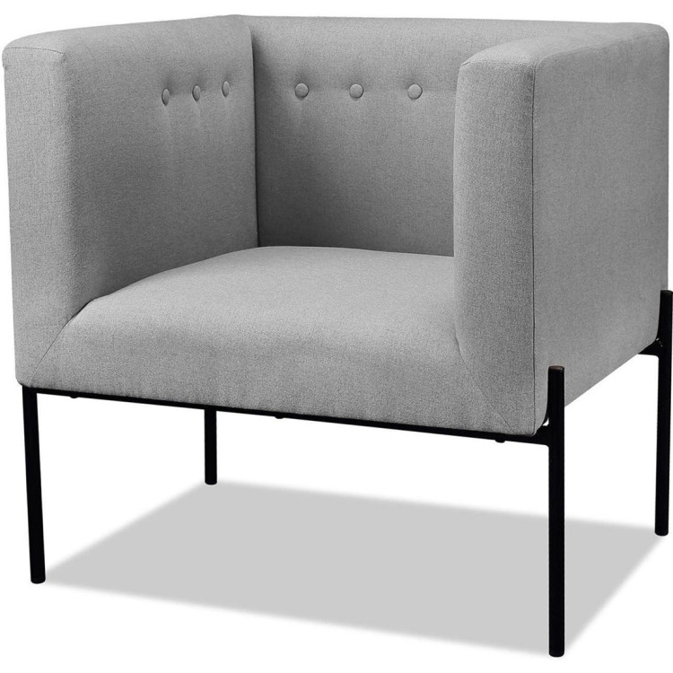 Fauteuil contemporain en tissu Clarine