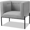 Fauteuil contemporain en tissu Clarine