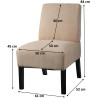 Fauteuil moderne en tissu Felicie