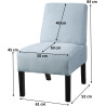 Fauteuil moderne en tissu Felicie