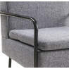 Fauteuil moderne en tissu gris Venezuela