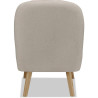 Fauteuil scandinave en tissu bicolore Diabolo