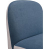 Fauteuil scandinave en tissu bicolore Diabolo