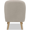 Fauteuil scandinave en tissu bicolore Diabolo