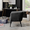 Fauteuil moderne en tissu Scala