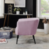 Fauteuil moderne en tissu Scala