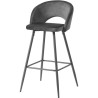 Tabouret de bar scandinave en velours (lot de 2) Santos