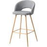 Tabouret de bar scandinave en tissu (lot de 2) Santos