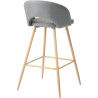 Tabouret de bar scandinave en tissu (lot de 2) Santos