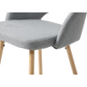 Tabouret de bar scandinave en tissu (lot de 2) Santos