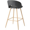 Tabouret de bar scandinave en tissu (lot de 2) Santos