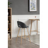 Tabouret de bar scandinave en tissu (lot de 2) Santos