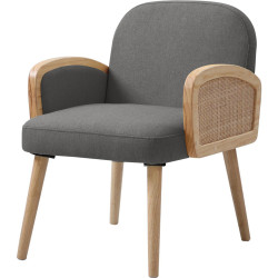 Fauteuil moderne en tissu Sloane