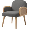 Fauteuil moderne en tissu Sloane