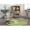 Fauteuil moderne en tissu Sloane