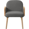 Fauteuil moderne en tissu Sloane