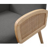 Fauteuil moderne en tissu Sloane