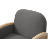 Fauteuil moderne en tissu Sloane