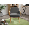 Fauteuil moderne en tissu Sloane