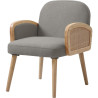 Fauteuil moderne en tissu Sloane