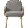 Fauteuil moderne en tissu Sloane