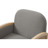 Fauteuil moderne en tissu Sloane