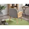 Fauteuil moderne en tissu Sloane