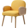 Fauteuil moderne en tissu Sloane