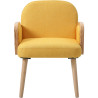 Fauteuil moderne en tissu Sloane