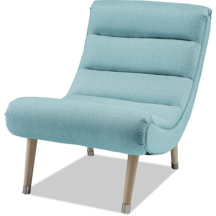 Fauteuil scandinave en tissu Lydia