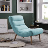 Fauteuil scandinave en tissu Lydia