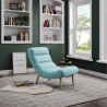 Fauteuil scandinave en tissu Lydia