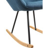 Fauteuil rocking chair scandinave en tissu Babylone