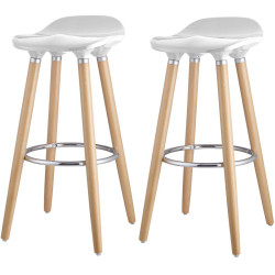 Tabouret de bar moderne (lot de 2) Norway