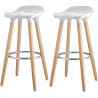 Tabouret de bar moderne (lot de 2) Norway