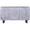Buffet/bahut contemporain 150 cm en acacia massif gris Mayane