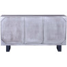 Buffet/bahut contemporain 150 cm en acacia massif gris Mayane