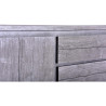 Buffet/bahut contemporain 150 cm en acacia massif gris Mayane