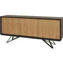 Buffet/bahut 200 cm style scandinave placage chêne massif Olympie