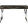 Console industrielle en acacia massif gris Alexiane