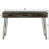 Console industrielle en acacia massif gris Alexiane