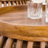Table basse style nature en bois de manguier massif (lot de 2) Twister