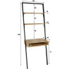 Bureau d'appoint industriel en acacia massif naturel Steffie