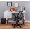 Bureau droit moderne blanc Calie