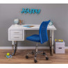 Bureau droit moderne blanc Calie